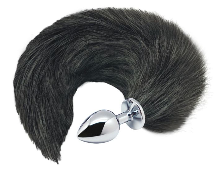 Alive Black&White Fox Tail S