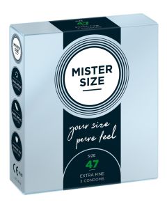 Mister Size 47mm pack of 3