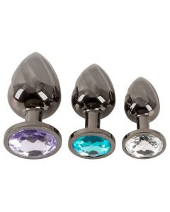 ANOS Metal Butt Plug Set Diamo