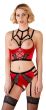 Shelf Bra Set red 80B/M