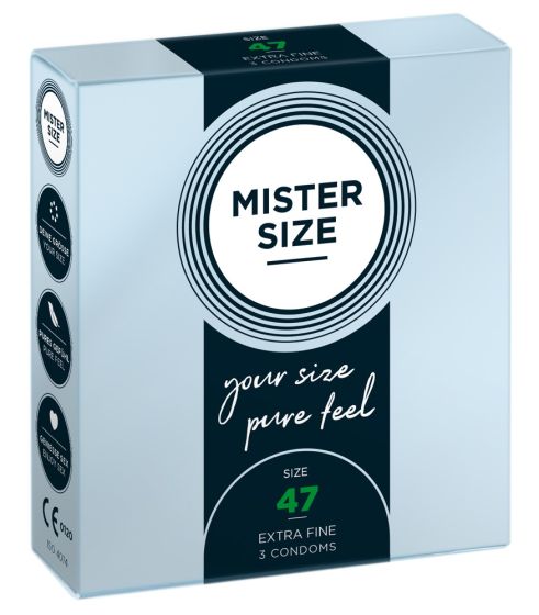 Mister Size 47mm pack of 3
