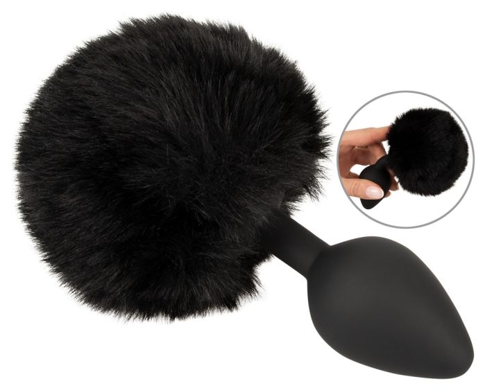 Fluffy Tail Black M