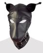 Imitation leather dog mask