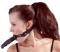 Imitate leather dildo gag