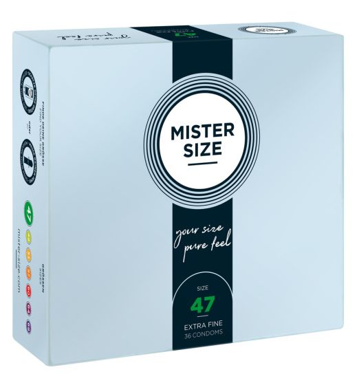 Mister Size 47mm pack of 36