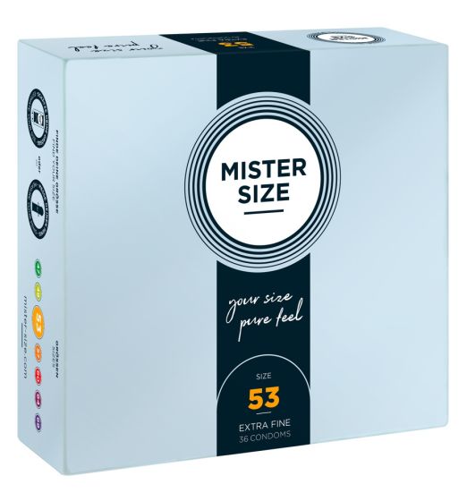 Mister Size 53mm pack of 36